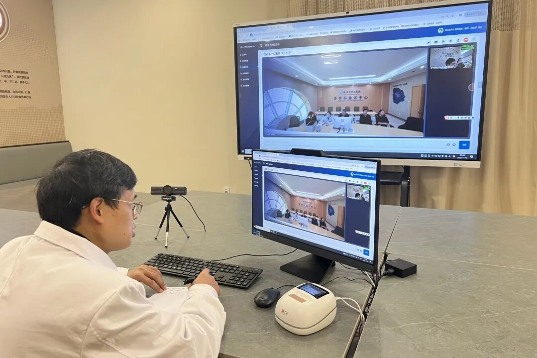隔空診療。醫院供圖
